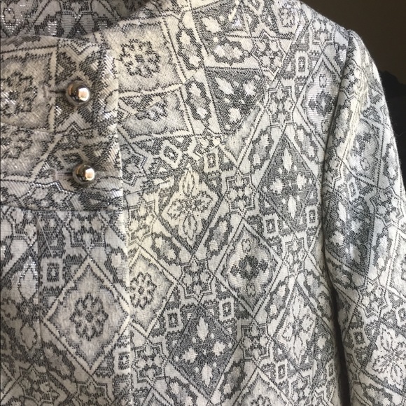 Silver brocade Zara dress coat - Picture 4 of 5
